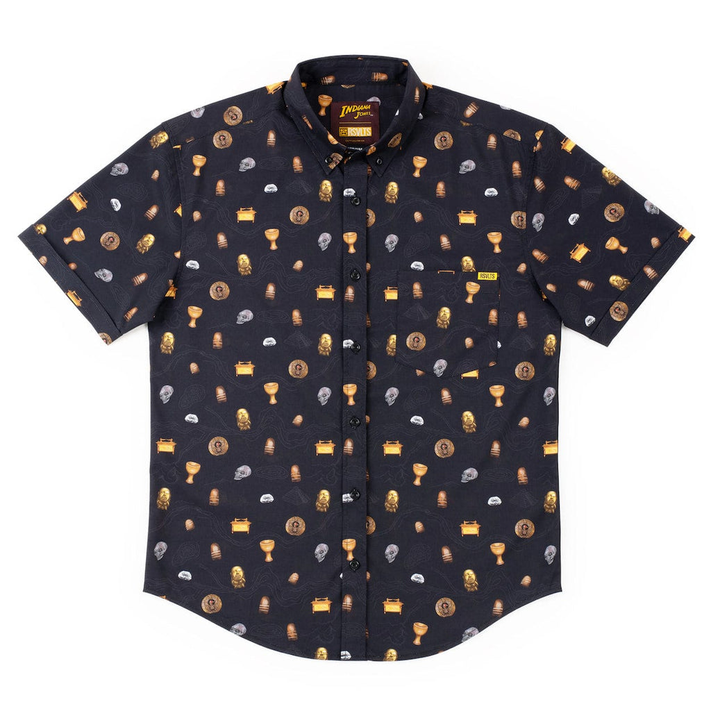RSVLTS It Belongs In A Museum KUNUFLEX Short Sleeve Shirt in Black — detail 3