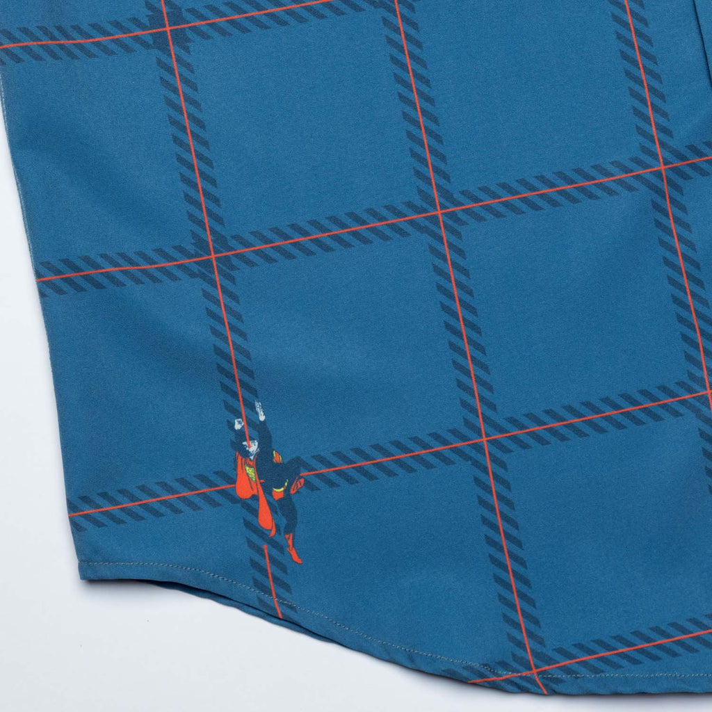 RSVLTS Heat Check KUNUFLEX Short Sleeve Shirt in Blue — detail 7