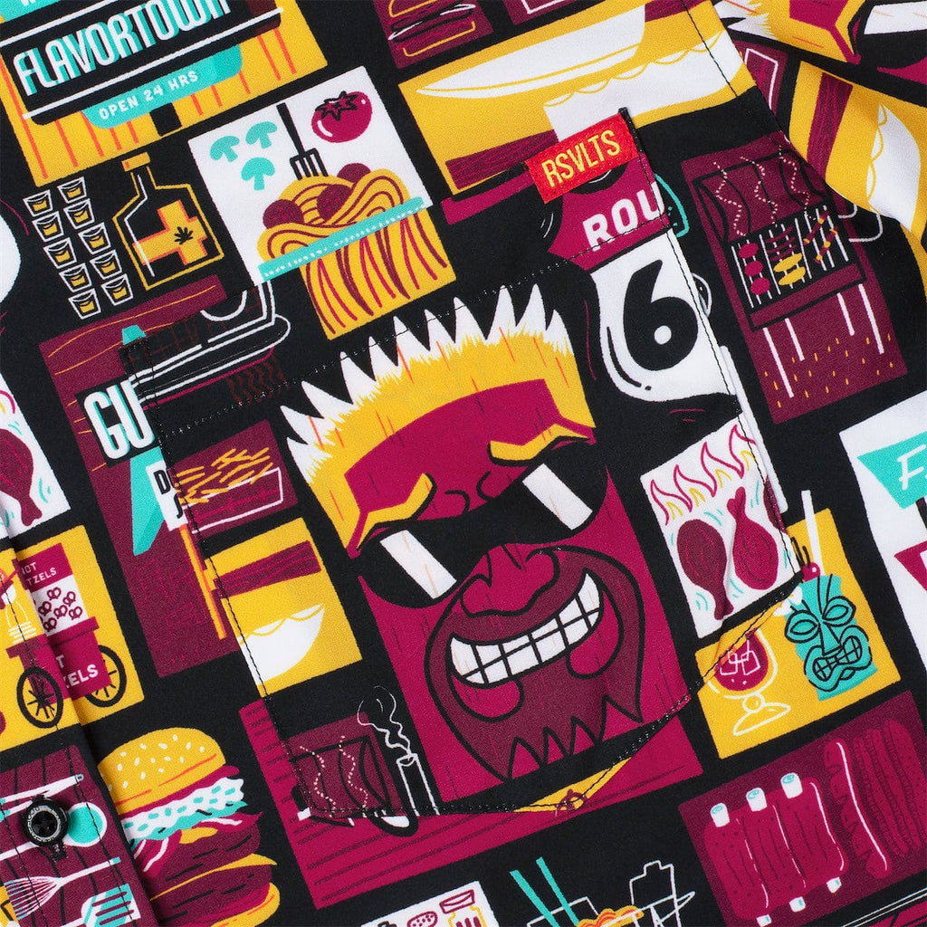 RSVLTS Rollin' Out KUNUFLEX Short Sleeve Shirt in Multicolor — detail 5