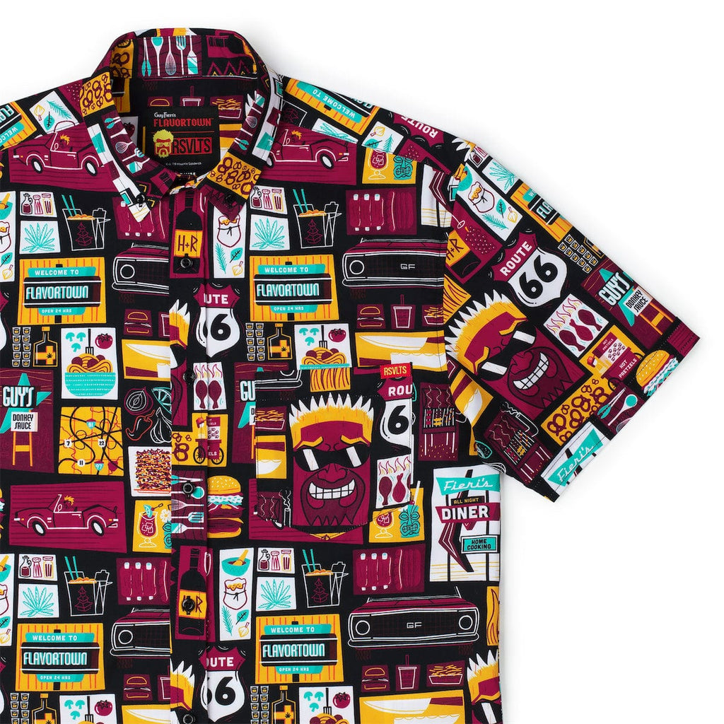 RSVLTS Rollin' Out KUNUFLEX Short Sleeve Shirt in Multicolor — detail 4