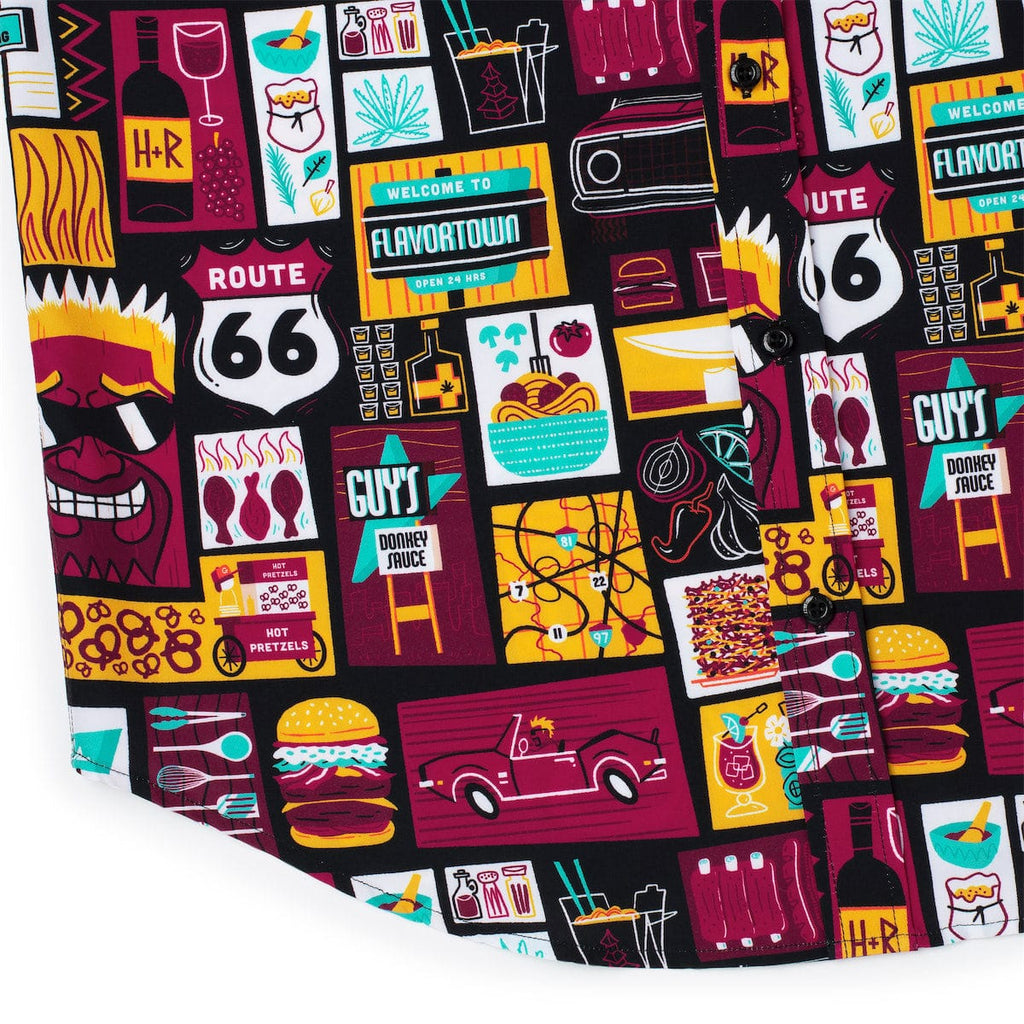 RSVLTS Rollin' Out KUNUFLEX Short Sleeve Shirt in Multicolor — detail 9