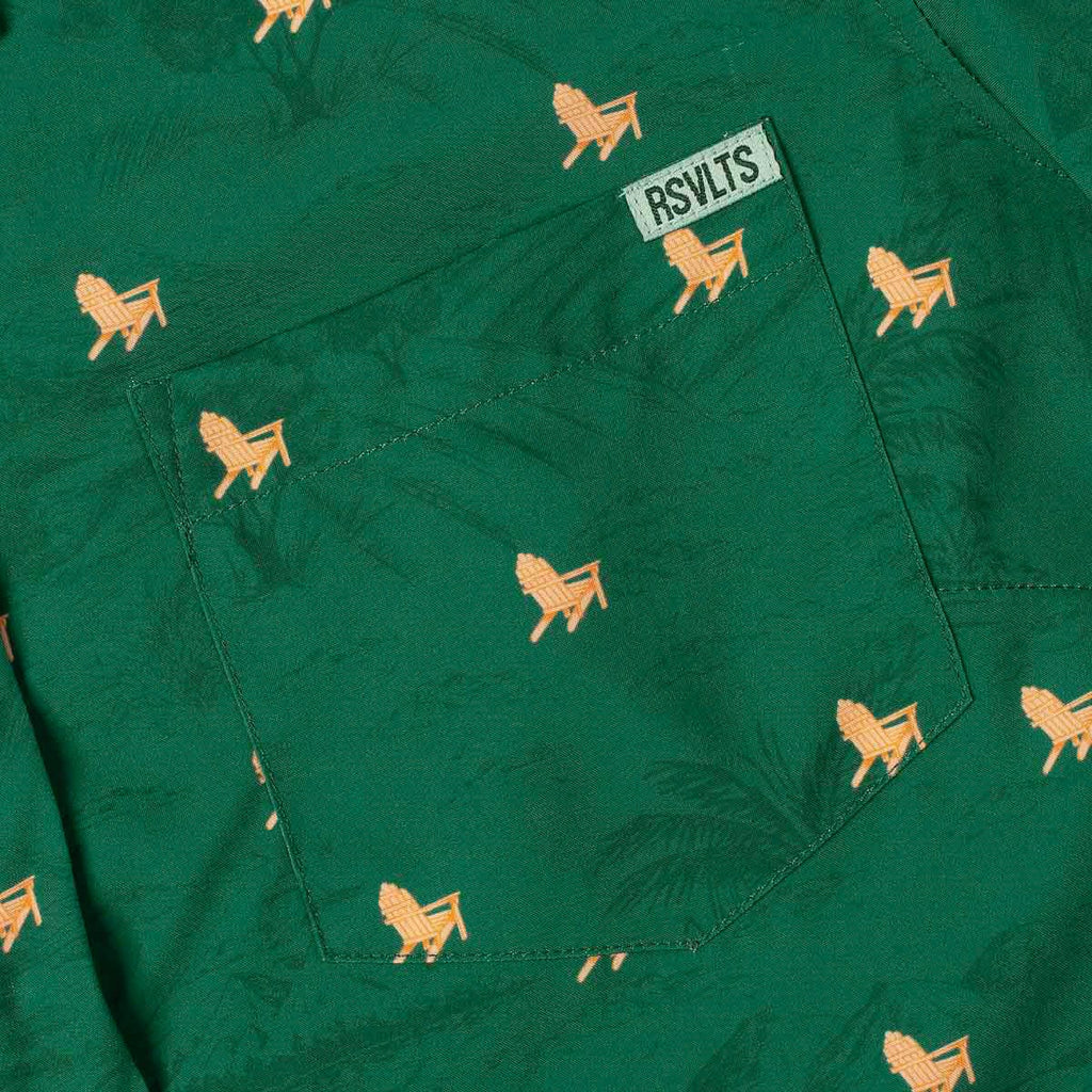 RSVLTS Lil 'Rondacks Women's KUNUFLEX Short Sleeve Shirt in Green — detail 3
