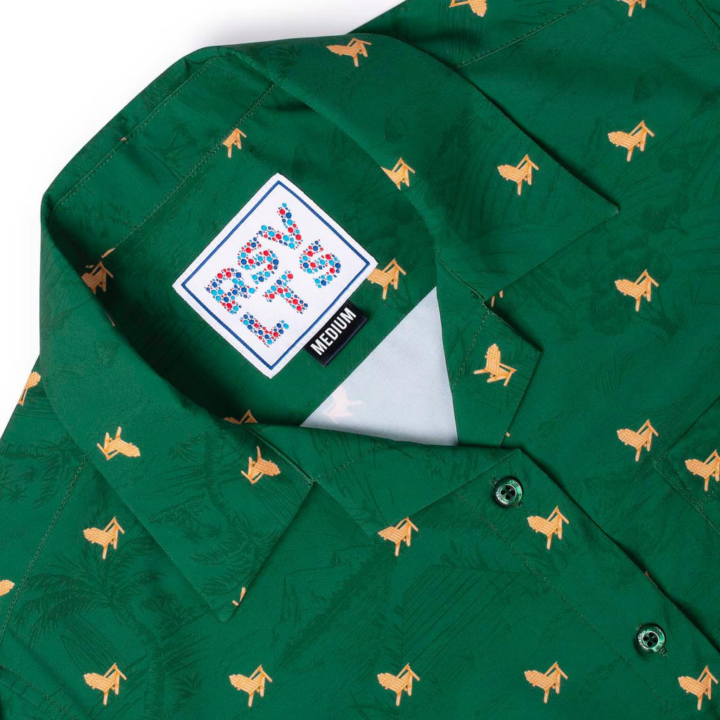 RSVLTS Lil 'Rondacks Women's KUNUFLEX Short Sleeve Shirt in Green — detail 4