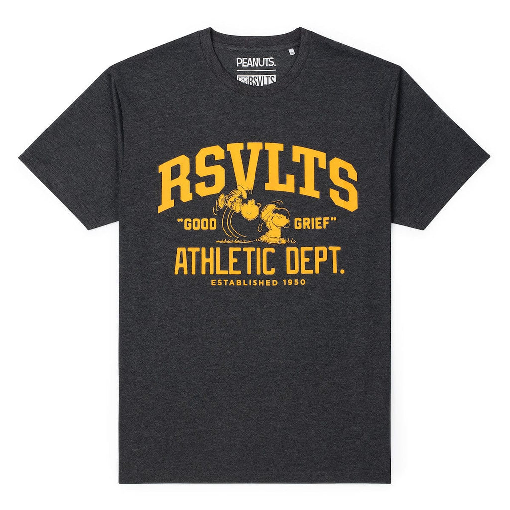 RSVLTS Good Grief Athletic Dept. Crewneck Tee — front view