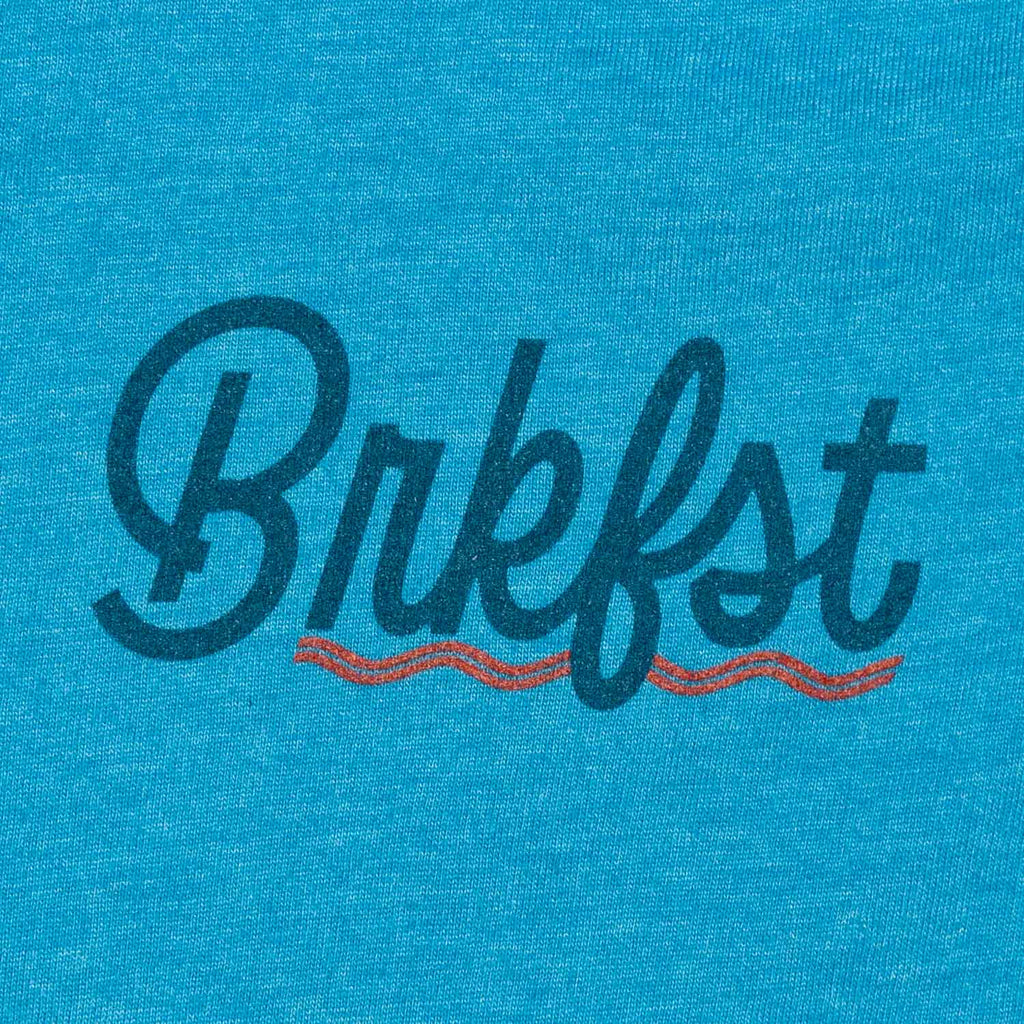 RSVLTS BRKFST Hole In One Crewneck Tee in Blue — detail 3