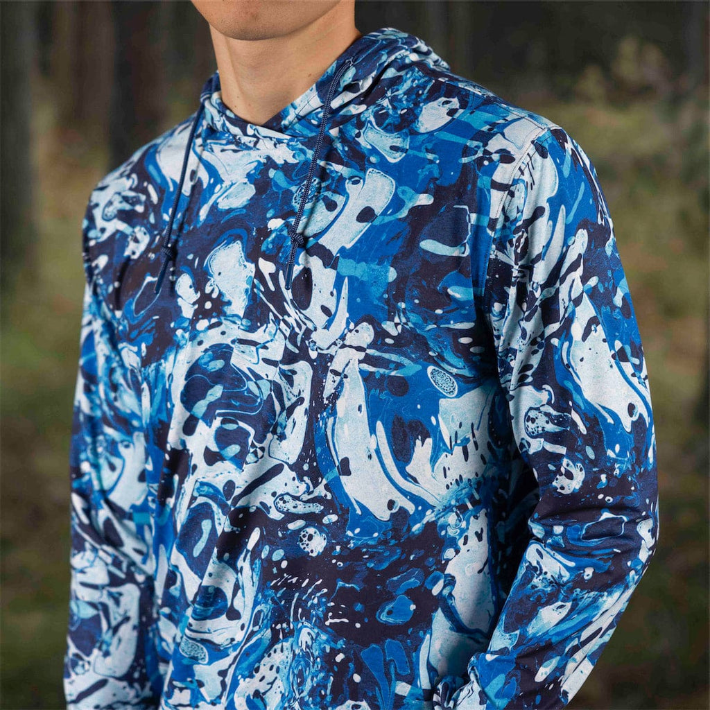 RSVLTS You Can’t Sea Me Performance Hoodie in Blue — detail 3