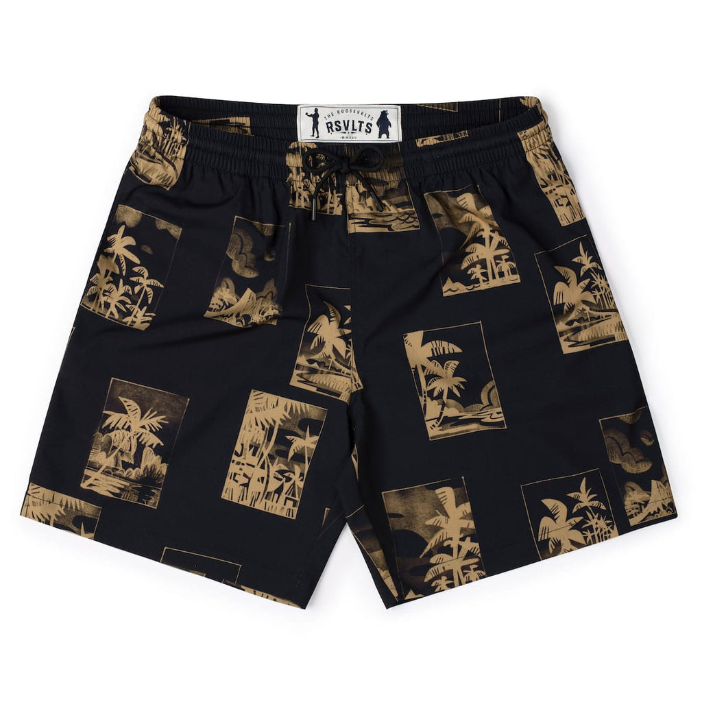 RSVLTS Golden Hour Hybrid Shorts in Black — detail 2