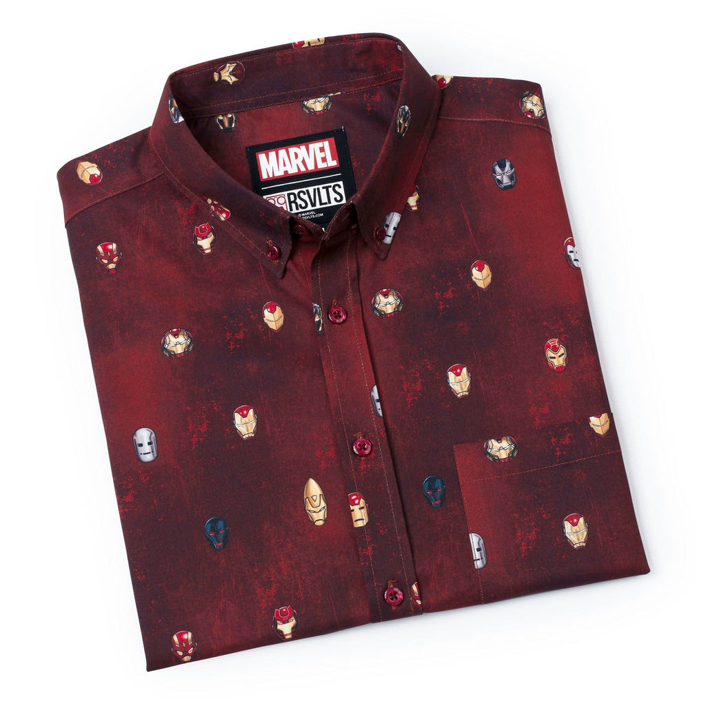 RSVLTS Lil Starks KUNUFLEX Short Sleeve Shirt in Red — detail 11