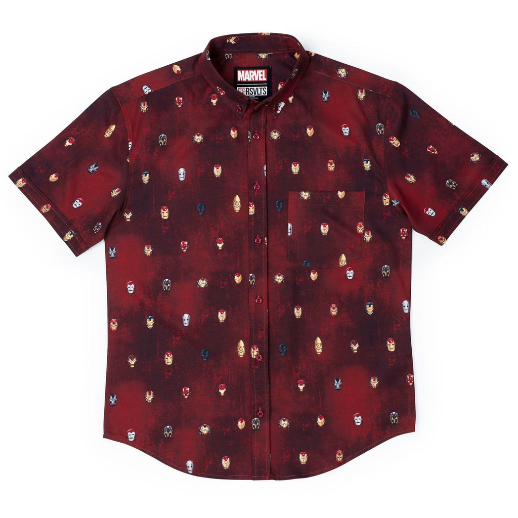 RSVLTS Lil Starks KUNUFLEX Short Sleeve Shirt in Red — detail 6