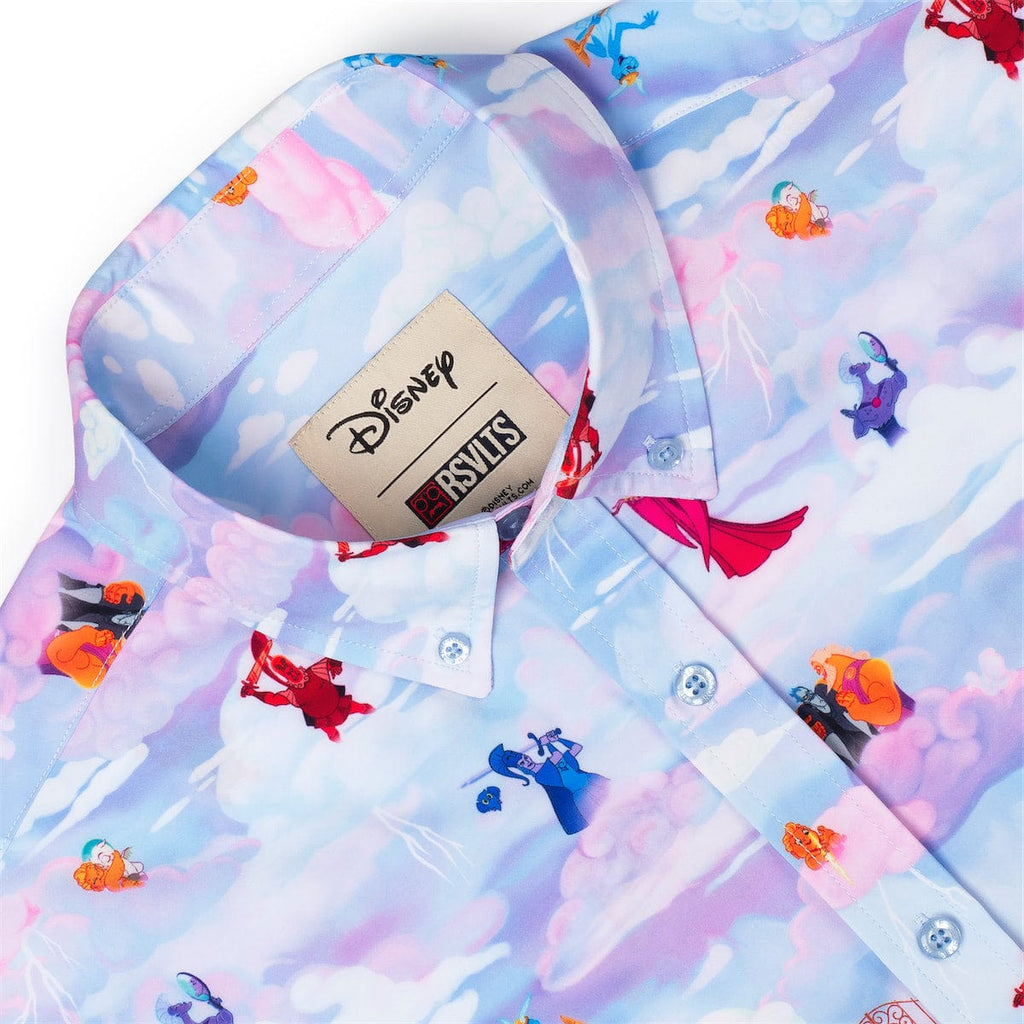 RSVLTS Pantheon Party KUNUFLEX Short Sleeve Shirt in Pink — detail 11