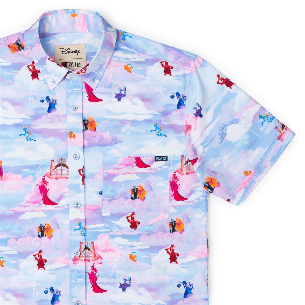 RSVLTS Pantheon Party KUNUFLEX Short Sleeve Shirt in Pink — detail 6