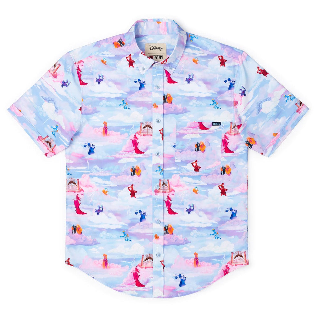 RSVLTS Pantheon Party KUNUFLEX Short Sleeve Shirt in Pink — detail 10