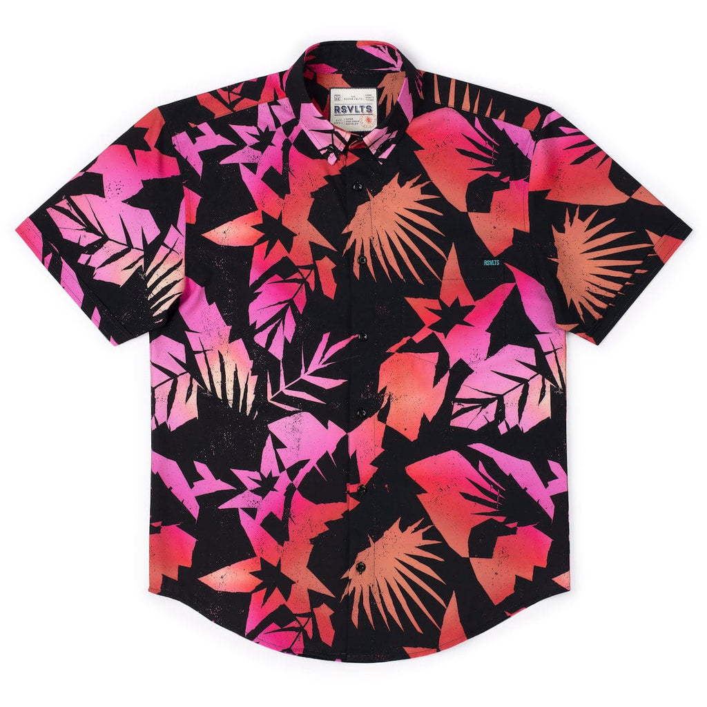 RSVLTS Cut It Out KUNUFLEX Short Sleeve Shirt in Black — detail 9