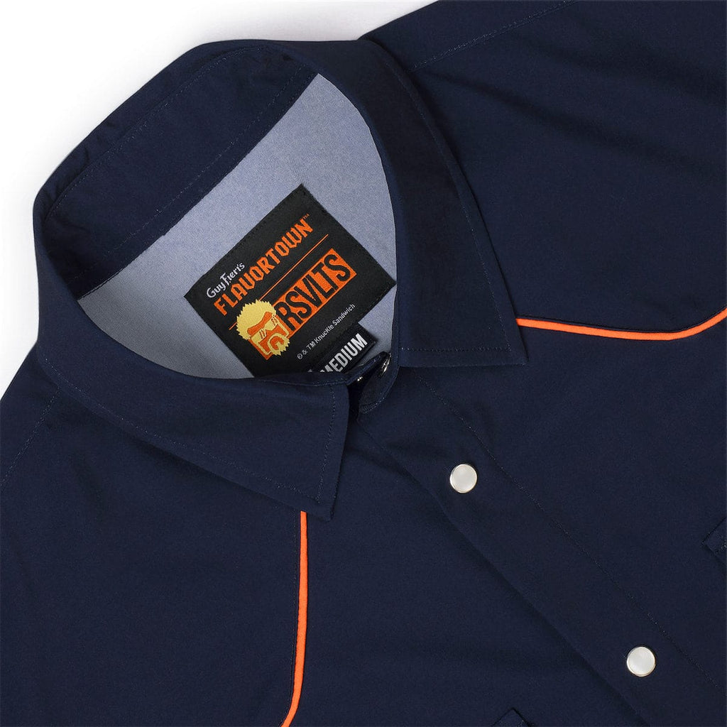 RSVLTS The Fieri Roper Short Sleeve Shirt in Black — detail 8
