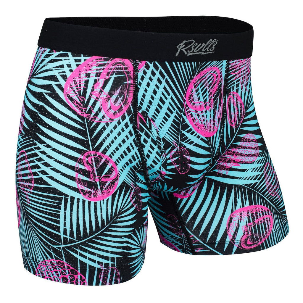 RSVLTS Miami Vice Single-Pack Boxer Briefs in Black — front view