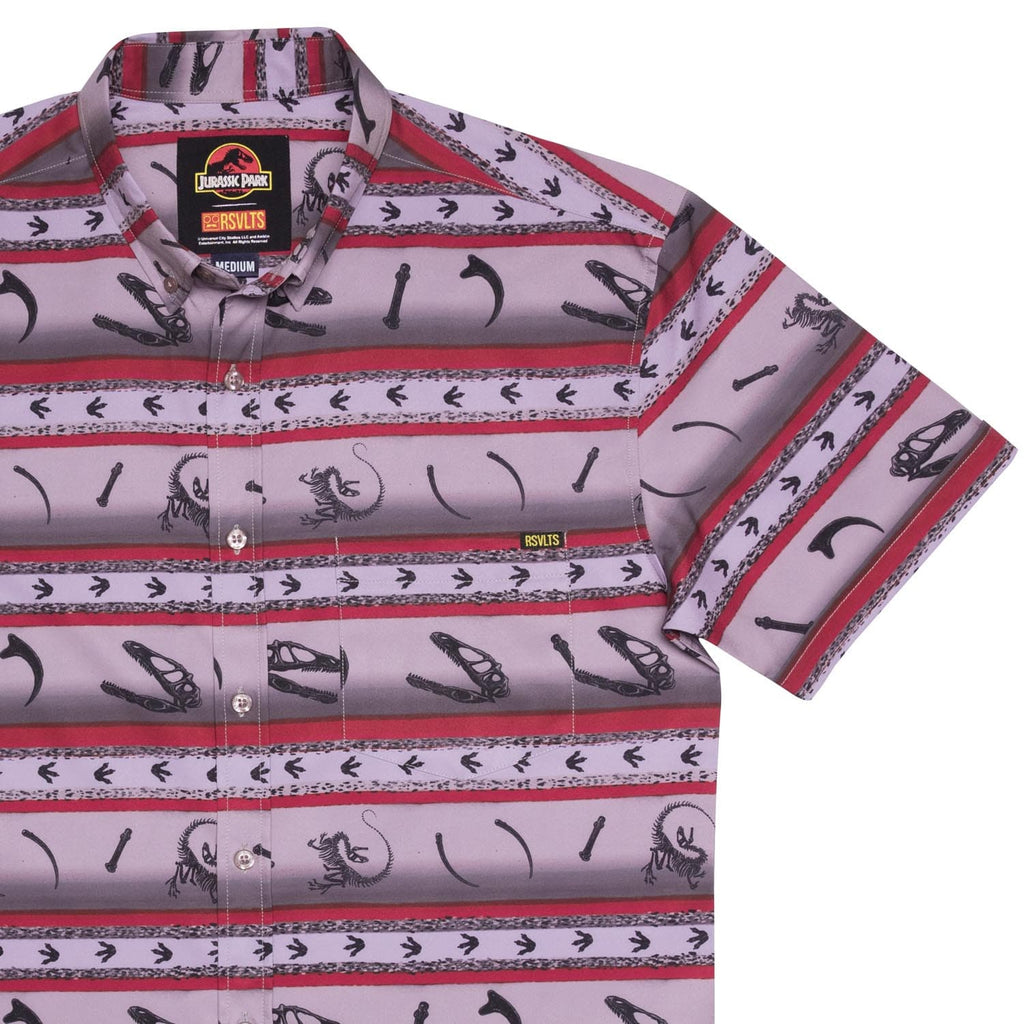RSVLTS Six-Foot Turkey KUNUFLEX Short Sleeve Shirt in Pink — front view