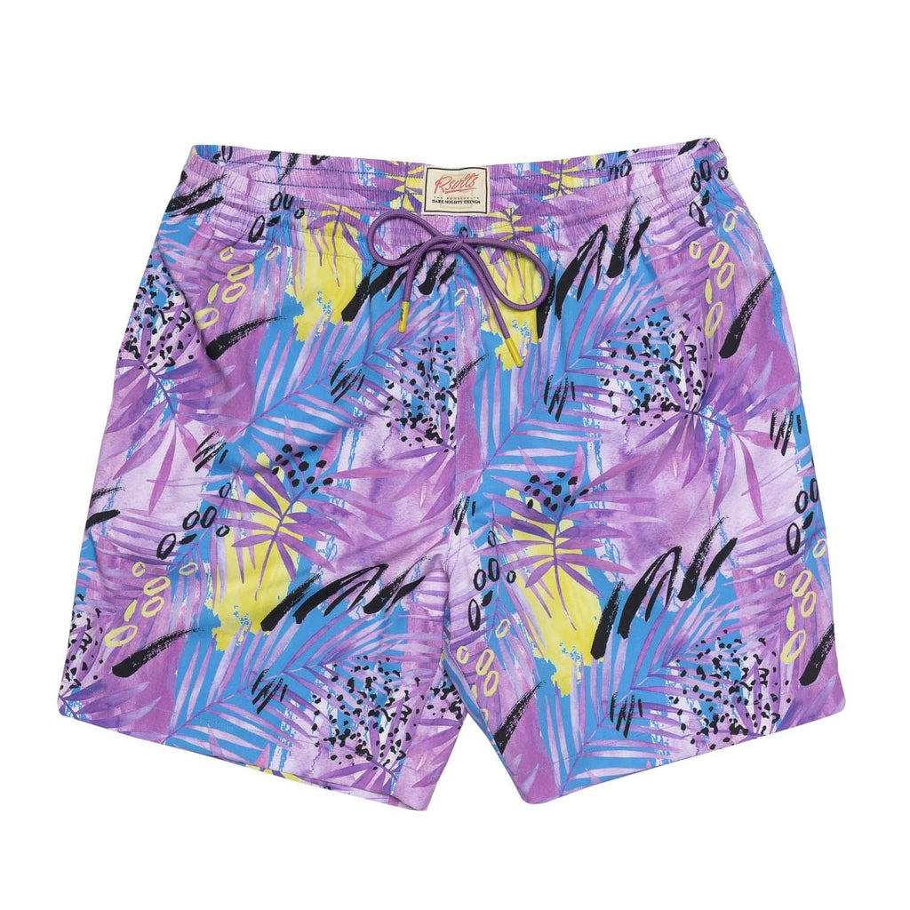 RSVLTS Plum Lake Hybrid Shorts in Purple — front view