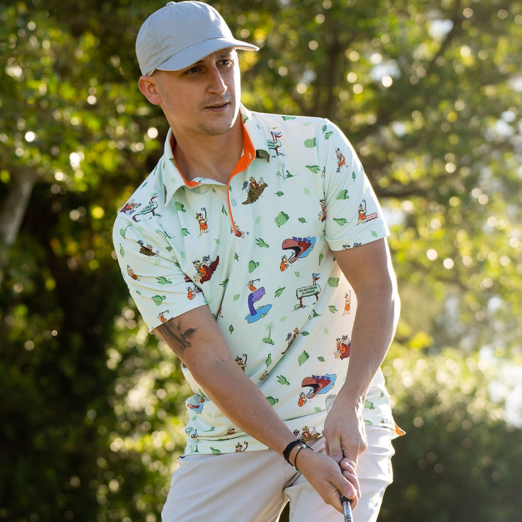 RSVLTS Loyal Order of Dinosaurs' Tourney All-Day Polo in Green — detail 10