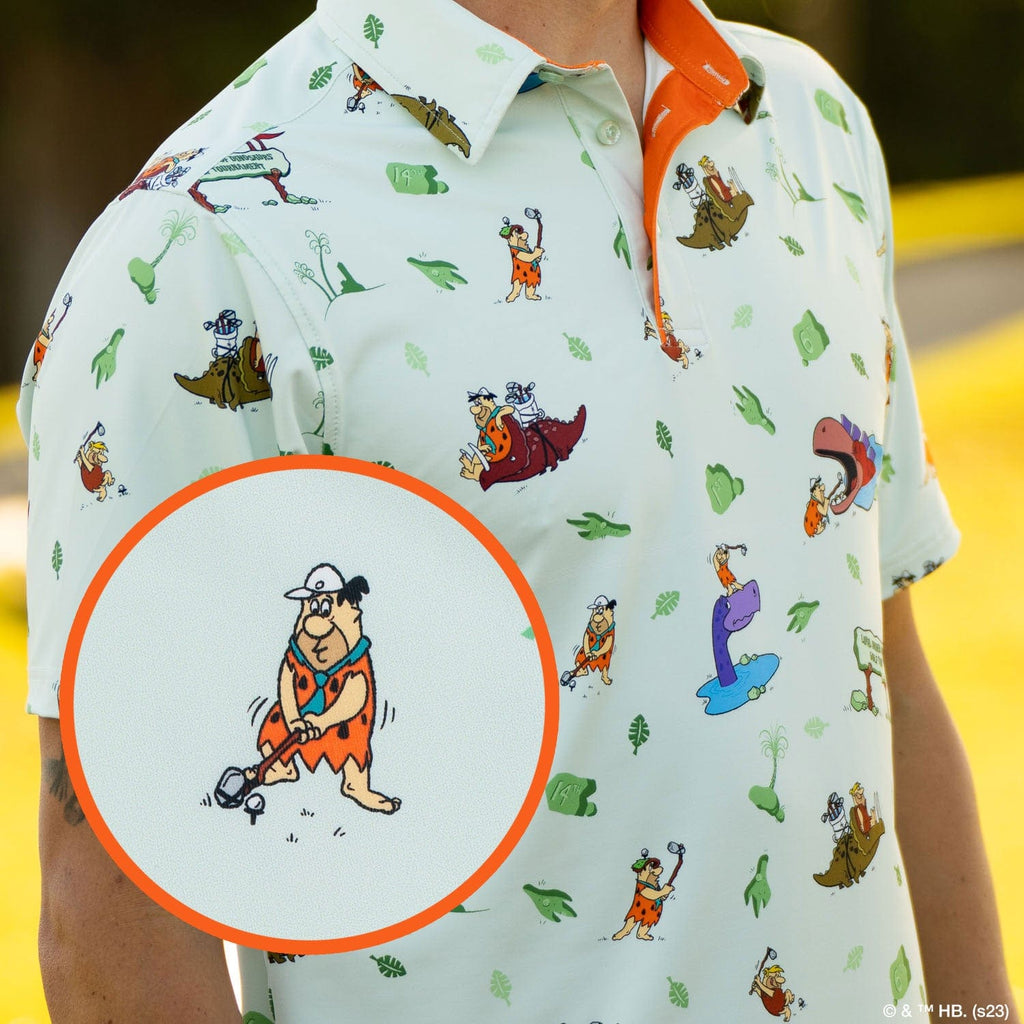 RSVLTS Loyal Order of Dinosaurs' Tourney All-Day Polo in Green — front view