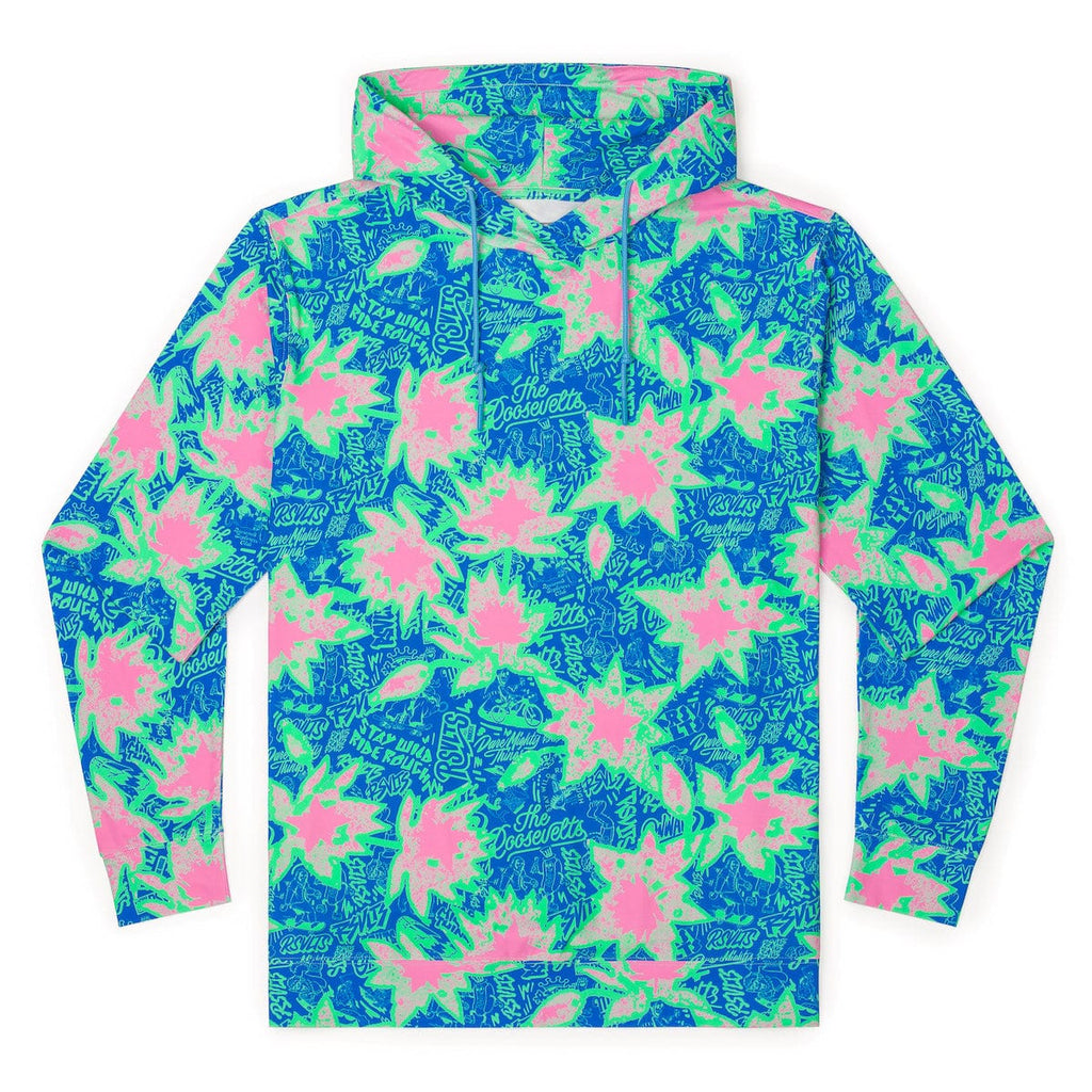 RSVLTS Camp Kunu Floral (Light Blue) Performance Hoodie — detail 2