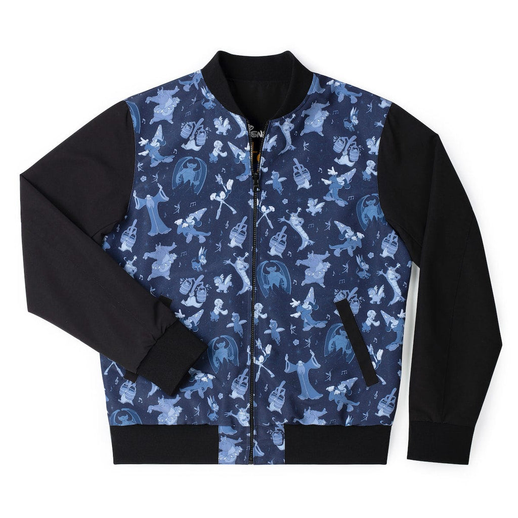 RSVLTS Stereophonic Sound Reversible Bomber Jacket in Black — detail 5