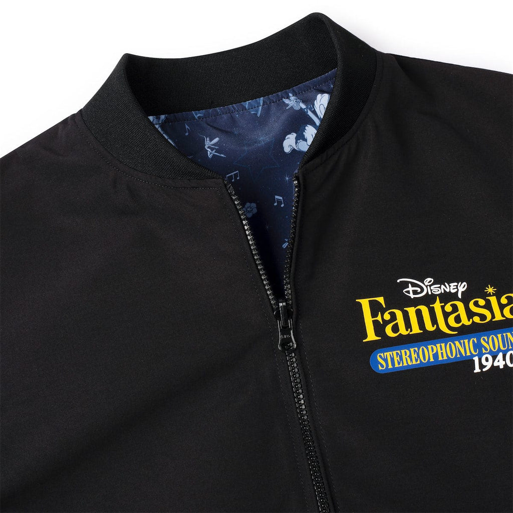 RSVLTS Stereophonic Sound Reversible Bomber Jacket in Black — detail 7