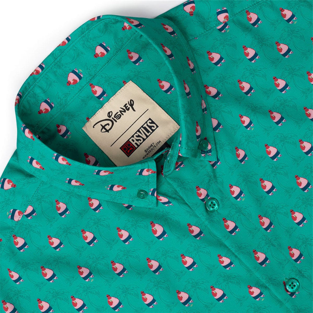 RSVLTS Ice Cream Man KUNUFLEX Short Sleeve Shirt in Green — detail 10