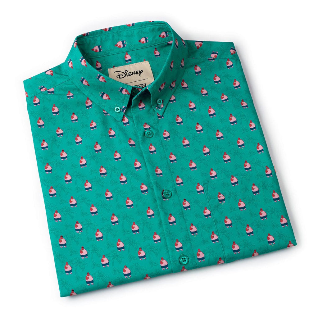 RSVLTS Ice Cream Man KUNUFLEX Short Sleeve Shirt in Green — detail 12