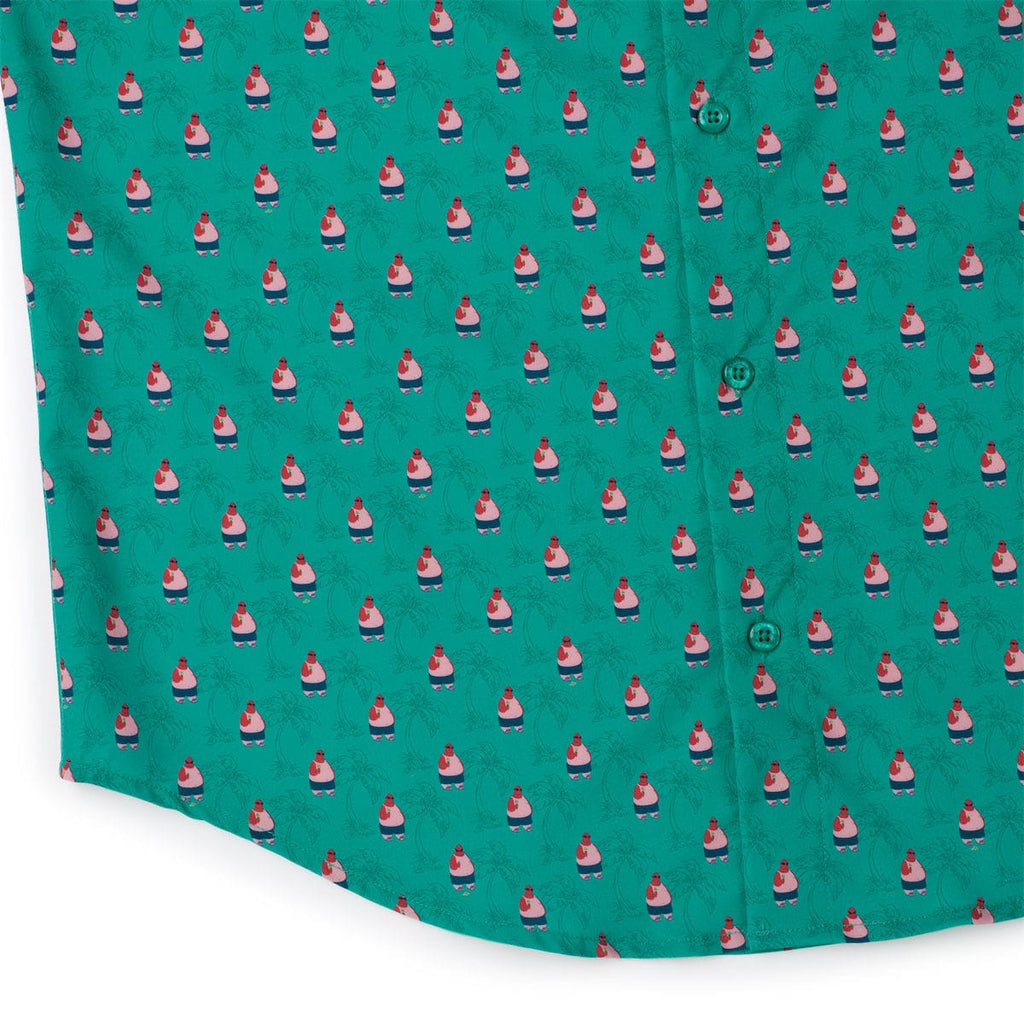 RSVLTS Ice Cream Man KUNUFLEX Short Sleeve Shirt in Green — detail 11