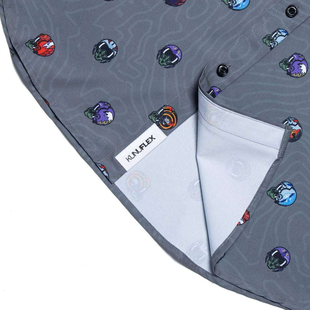 RSVLTS Best of the Best KUNUFLEX Short Sleeve Shirt in Gray — detail 11