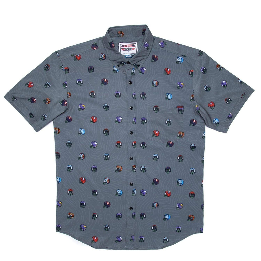 RSVLTS Best of the Best KUNUFLEX Short Sleeve Shirt in Gray — detail 3