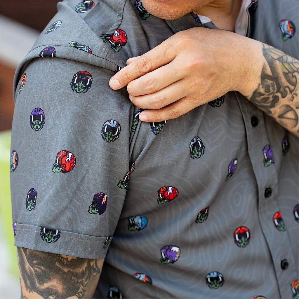 RSVLTS Best of the Best KUNUFLEX Short Sleeve Shirt in Gray — detail 10