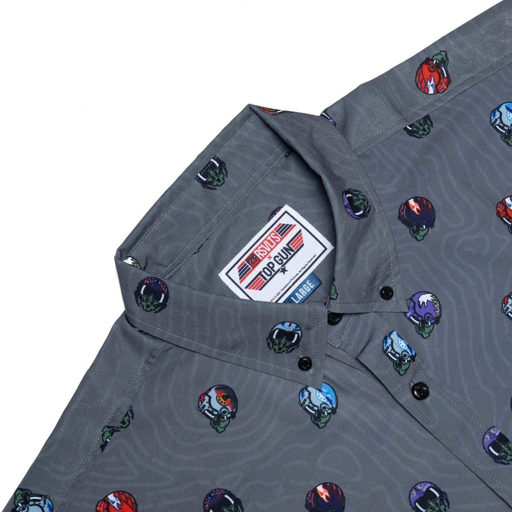 RSVLTS Best of the Best KUNUFLEX Short Sleeve Shirt in Gray — detail 4