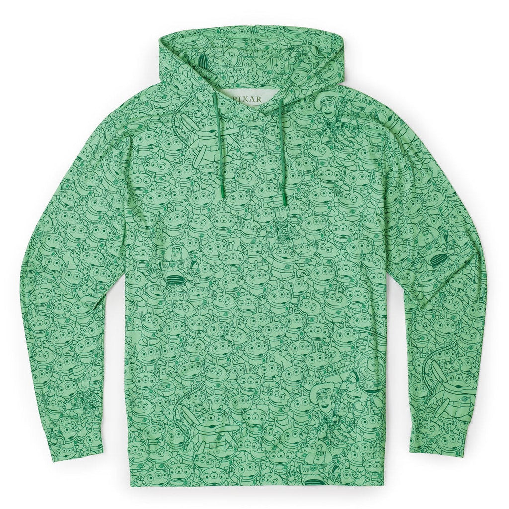 RSVLTS The Crane Escape Performance Hoodie in Green — detail 4