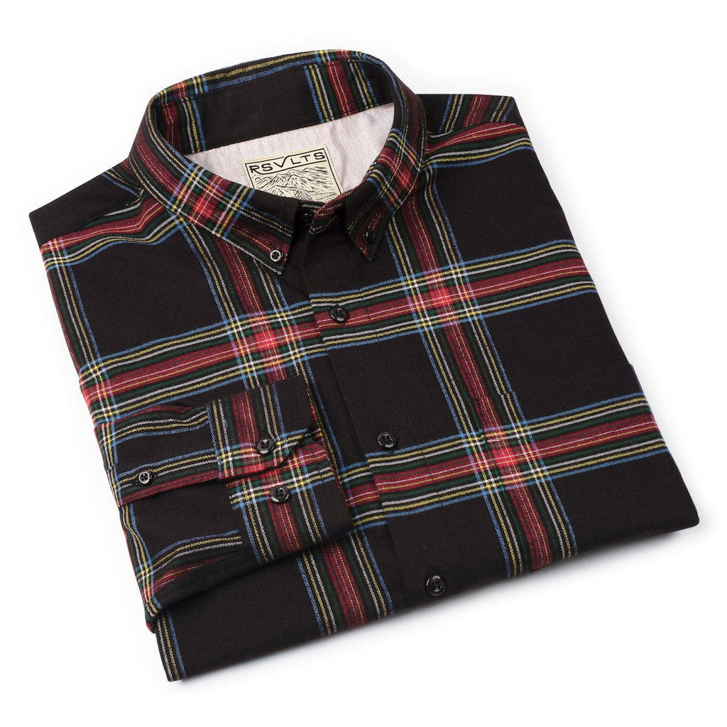 RSVLTS Jackie Flan BorlandFlex Long Sleeve Flannel in Brown — detail 9
