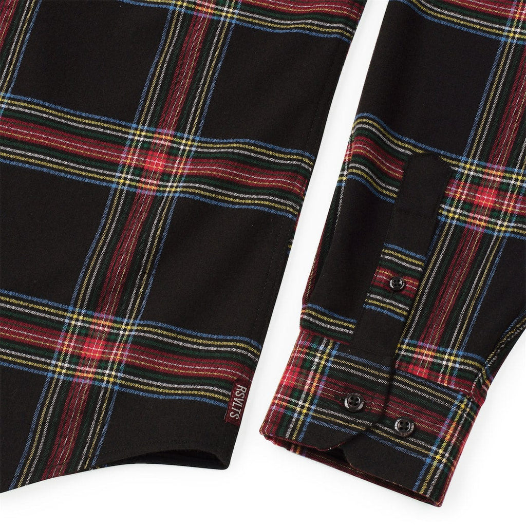 RSVLTS Jackie Flan BorlandFlex Long Sleeve Flannel in Brown — detail 8