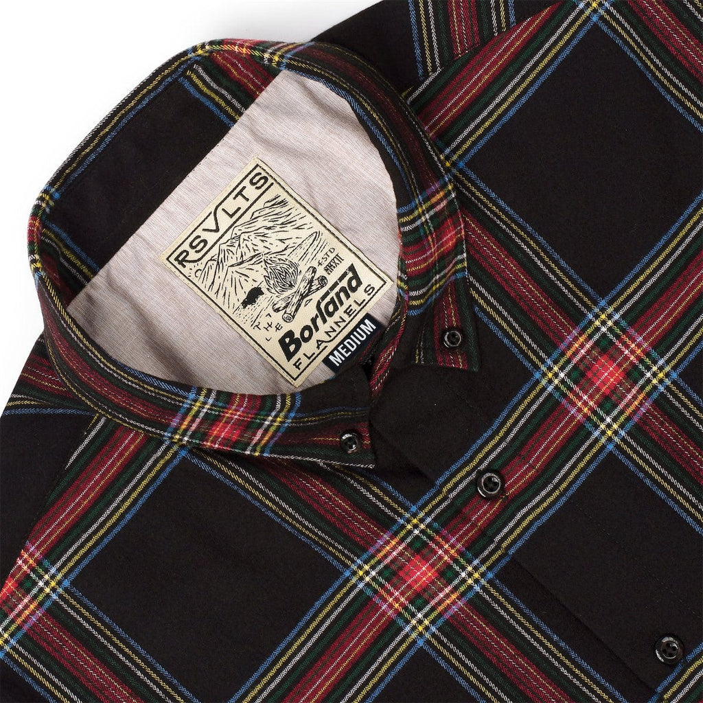 RSVLTS Jackie Flan BorlandFlex Long Sleeve Flannel in Brown — detail 5