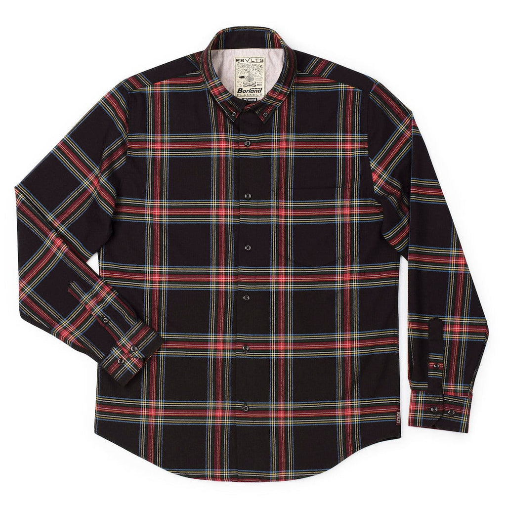 RSVLTS Jackie Flan BorlandFlex Long Sleeve Flannel in Brown — detail 3