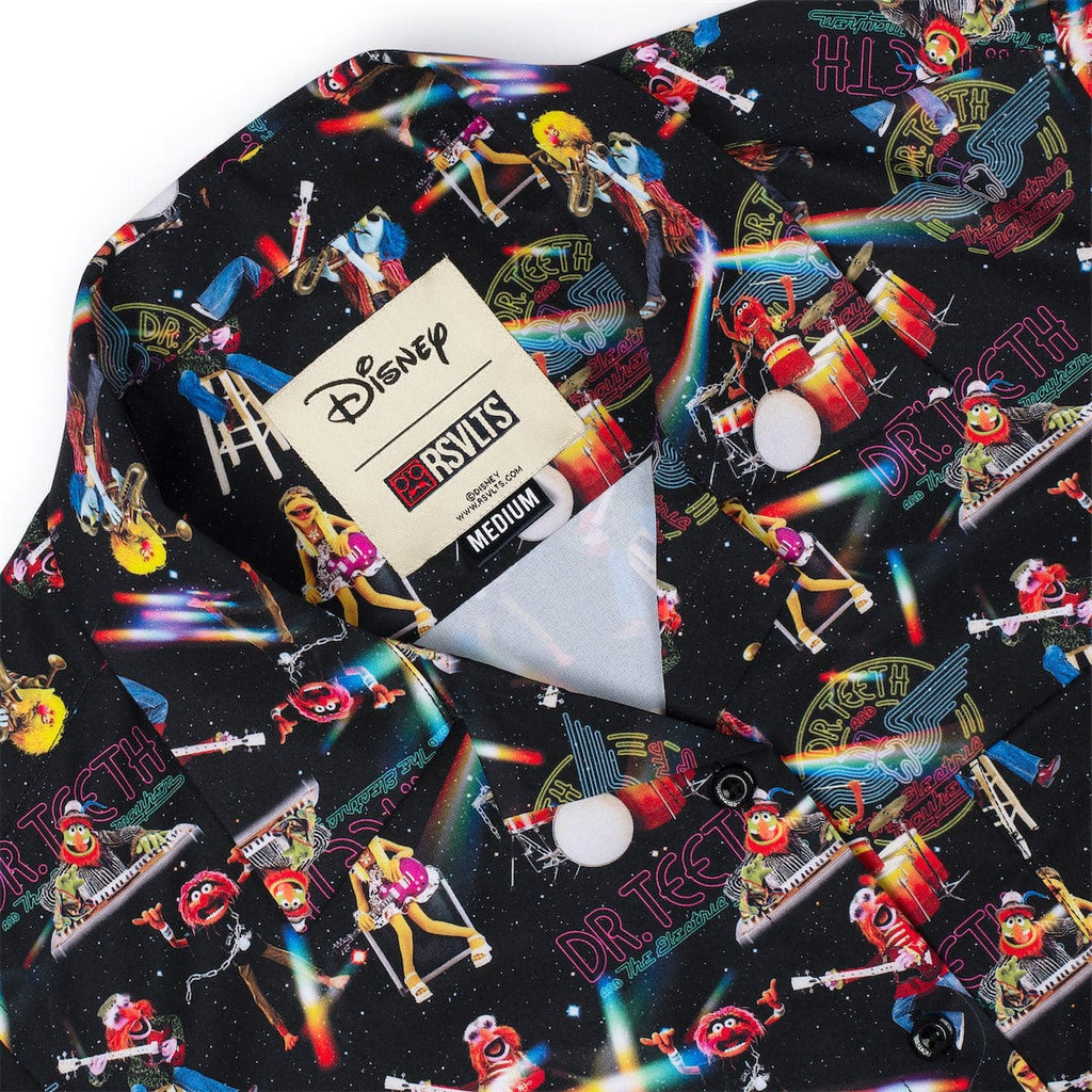 RSVLTS Muppet Music Mayhem Women's KUNUFLEX Short Sleeve Shirt in Black — detail 9