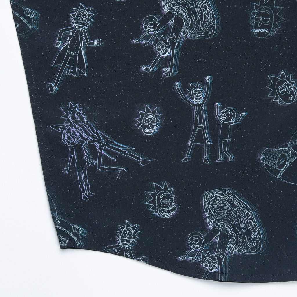 RSVLTS Holographrick KUNUFLEX Short Sleeve Shirt in Gray — detail 8