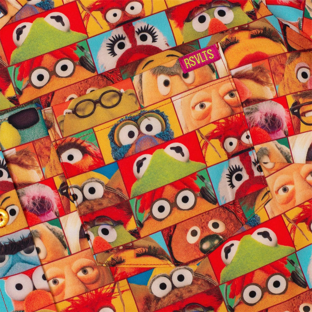 RSVLTS Muppet Vision Women's KUNUFLEX Short Sleeve Shirt in Multicolor — detail 7