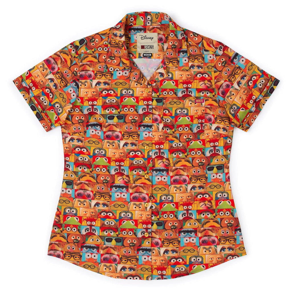 RSVLTS Muppet Vision Women's KUNUFLEX Short Sleeve Shirt in Multicolor — detail 5