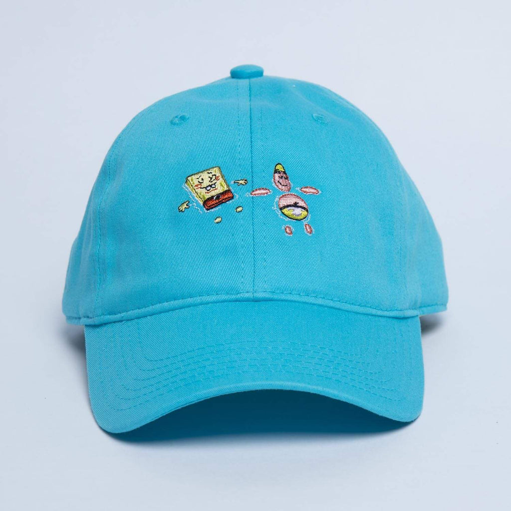 RSVLTS Float On Strapback Hat in Blue — front view