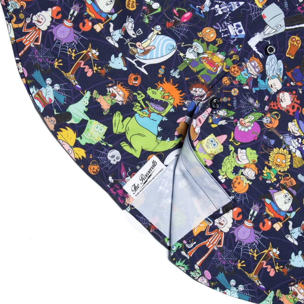 RSVLTS Spooky Mashup KUNUFLEX Short Sleeve Shirt in Purple — detail 8