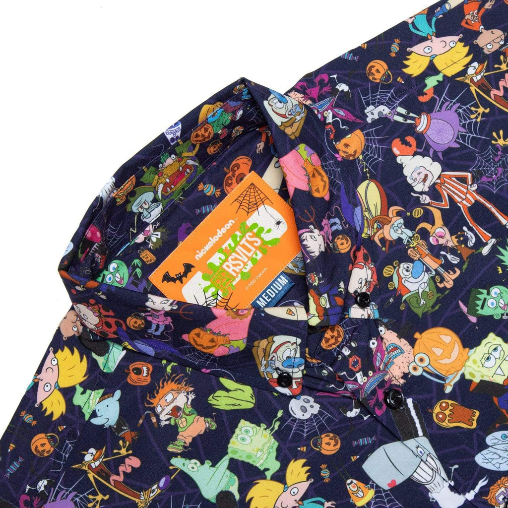 RSVLTS Spooky Mashup KUNUFLEX Short Sleeve Shirt in Purple — detail 5