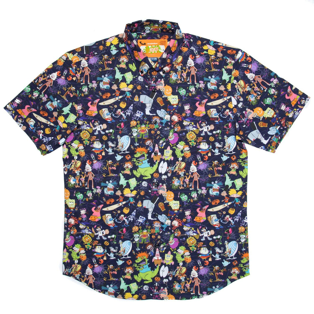 RSVLTS Spooky Mashup KUNUFLEX Short Sleeve Shirt in Purple — detail 3
