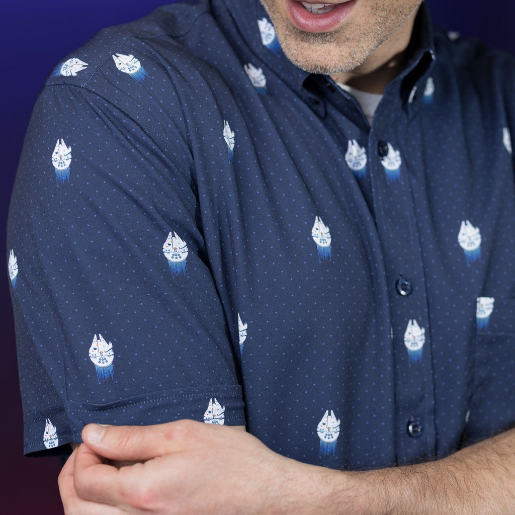 RSVLTS 12 Parsecs KUNUFLEX Short Sleeve Shirt in Blue — detail 12