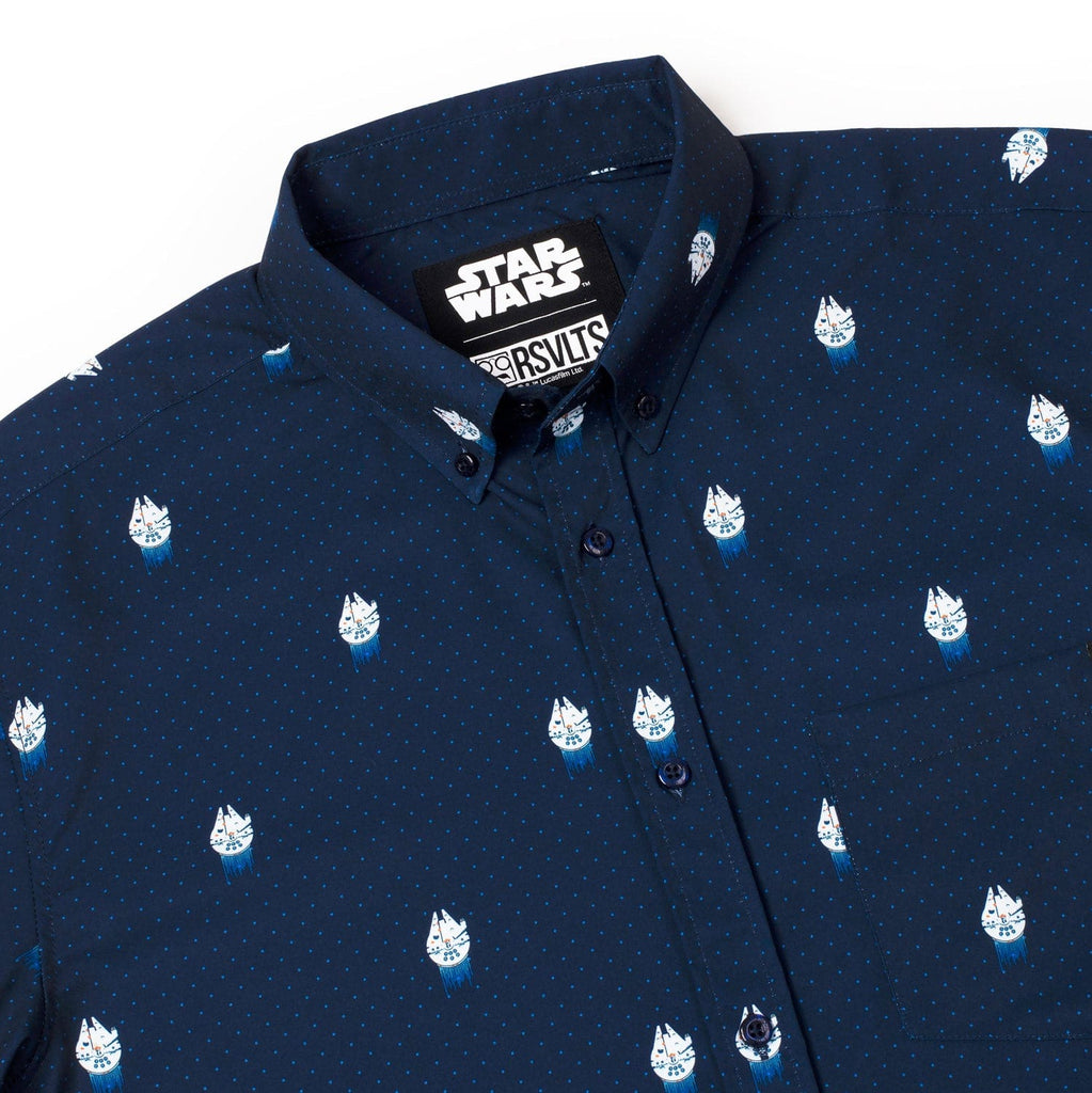 RSVLTS 12 Parsecs KUNUFLEX Short Sleeve Shirt in Blue — detail 14