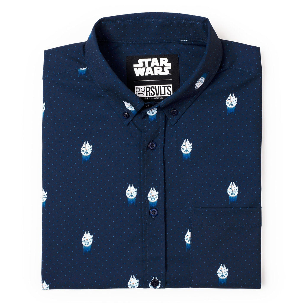 RSVLTS 12 Parsecs KUNUFLEX Short Sleeve Shirt in Blue — detail 17