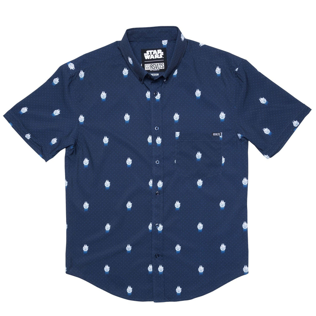 RSVLTS 12 Parsecs KUNUFLEX Short Sleeve Shirt in Blue — detail 9